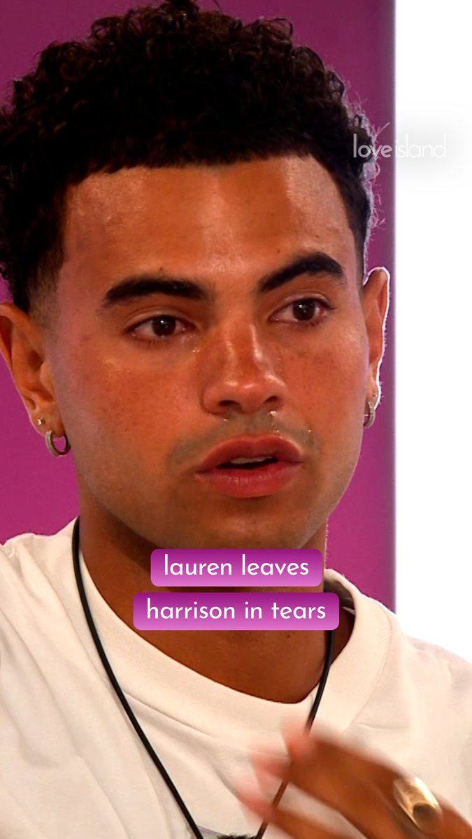 An emotional Harrison tries to console Lauren ๐ #LoveIsland