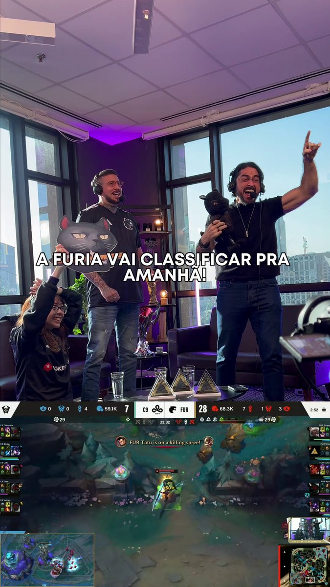 Quem tava na melhor transmissão da #EWC viu AO VIVO esse momento MITOLÓGICO da vitória da #FURIALoL! E amanhã tem mais! Te esperamos na MADHOUSE TV pra torcermos juntos! 🇧🇷 🎙️ Schaeppi ft Luma e vinylol #EsportsWorldCup #EWC2025