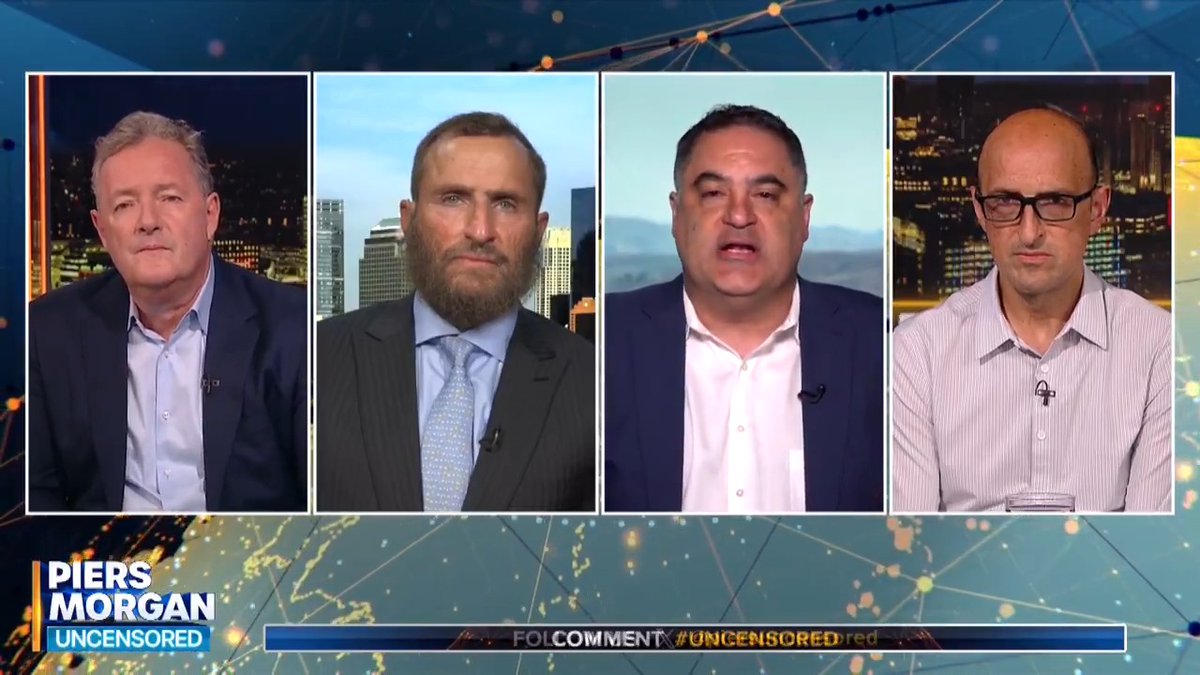 "Look, you just interviewed a terrorist." Cenk Uygur reacts to Piers Morgan's interview with Daniella Weiss, in which she said she wanted all Palestinians removed from Gaza &amp; showed no remorse over the deaths of children. 📺 Piers Morgan | Cenk Uygur