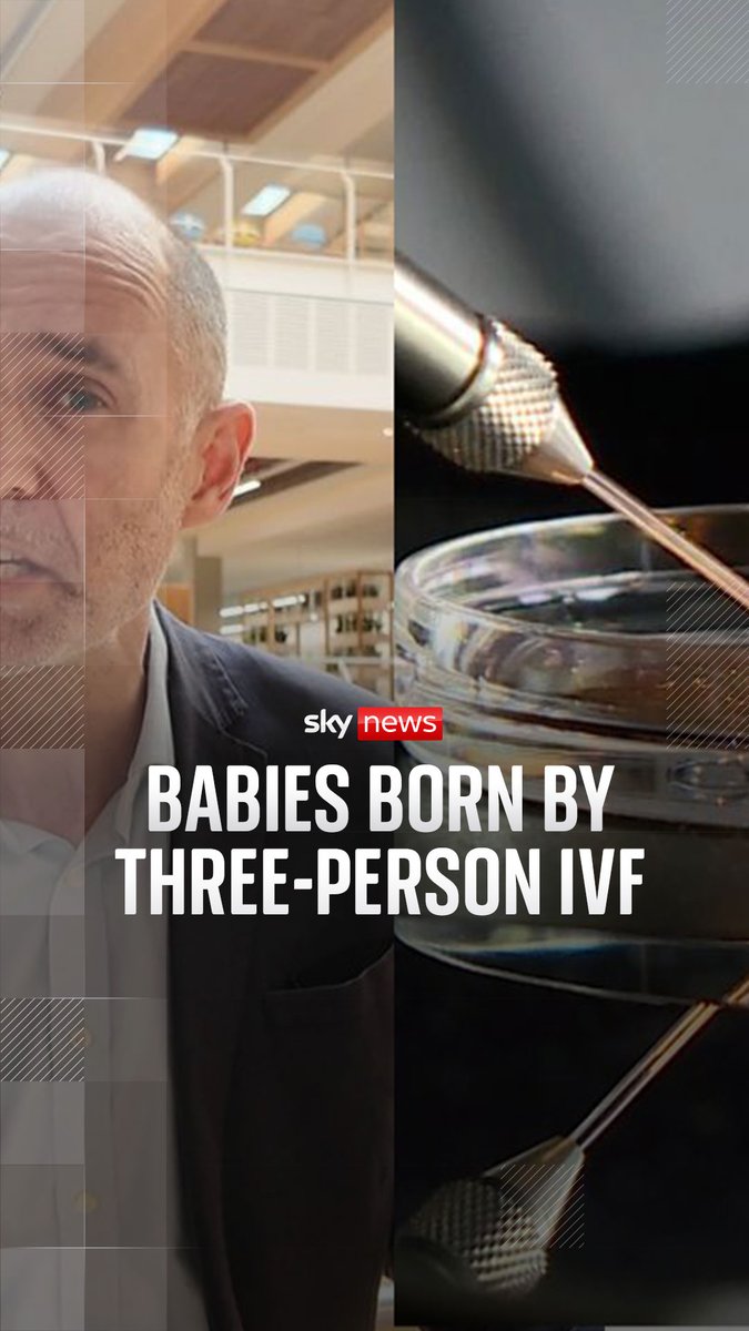 Eight babies - four boys and four girls - have been born using a pioneering IVF technique designed to prevent disease - using three people, known as Pronuclear Transfer. Sky's science and technology editor Tom Clarke explains ⬇️ Read more: