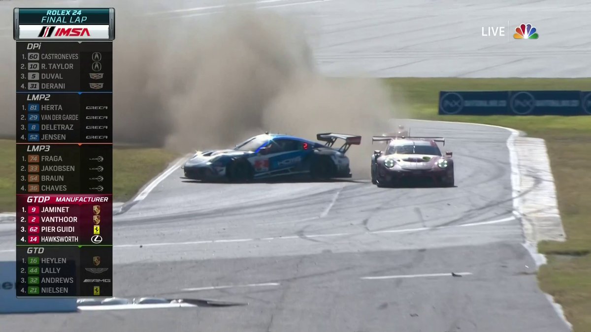 Try driving 24 hours straight and finding yourself in the Le Mans chicane in Daytona, USA