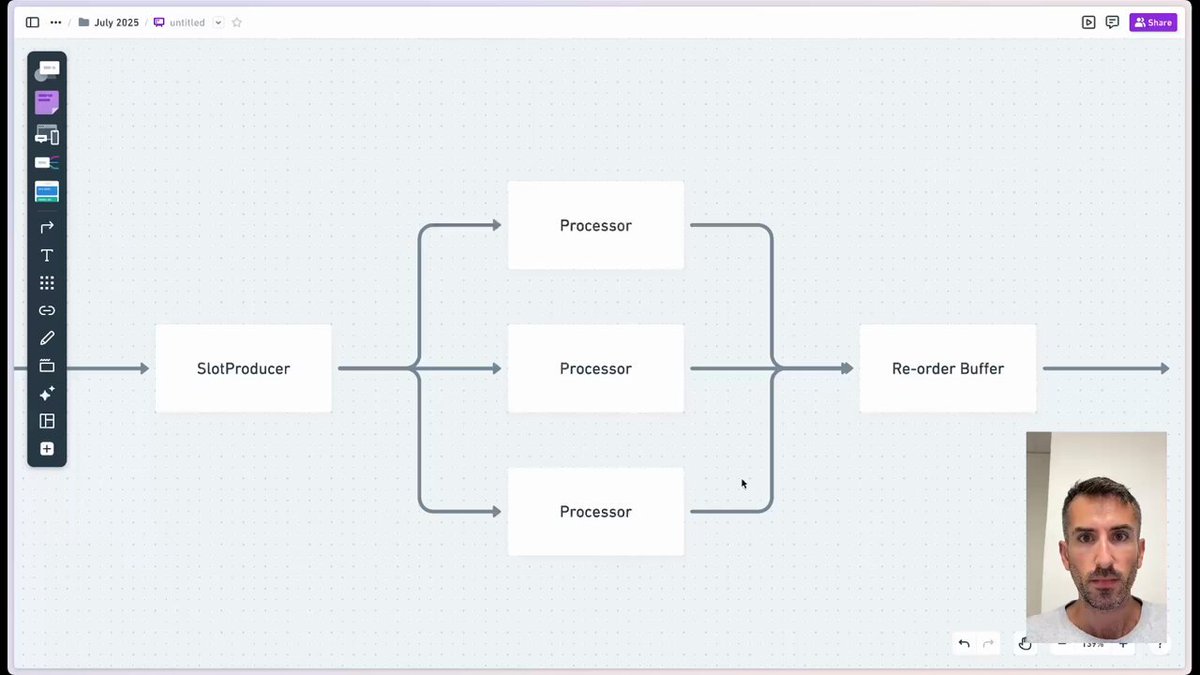 Here's a video explaining why The Elixir programming language's GenStage is designed the way it is –– and how that translates to better/faster pipeline performance: