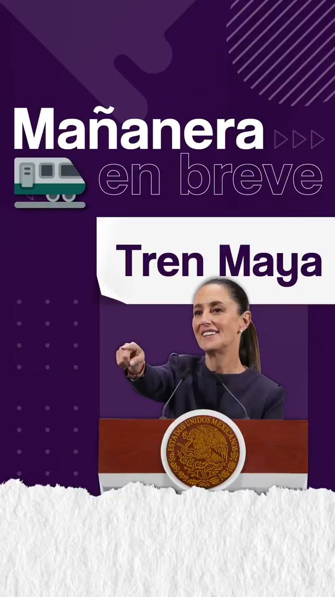 La #MañaneraEnBreve de la presidenta Claudia Sheinbaum Pardo: 💰 Inversión acelera Plan México. 🚅 Infraestructura de carga en Tren Maya. ✈ Operaciones de Tren Maya, AIFA y Mexicana.