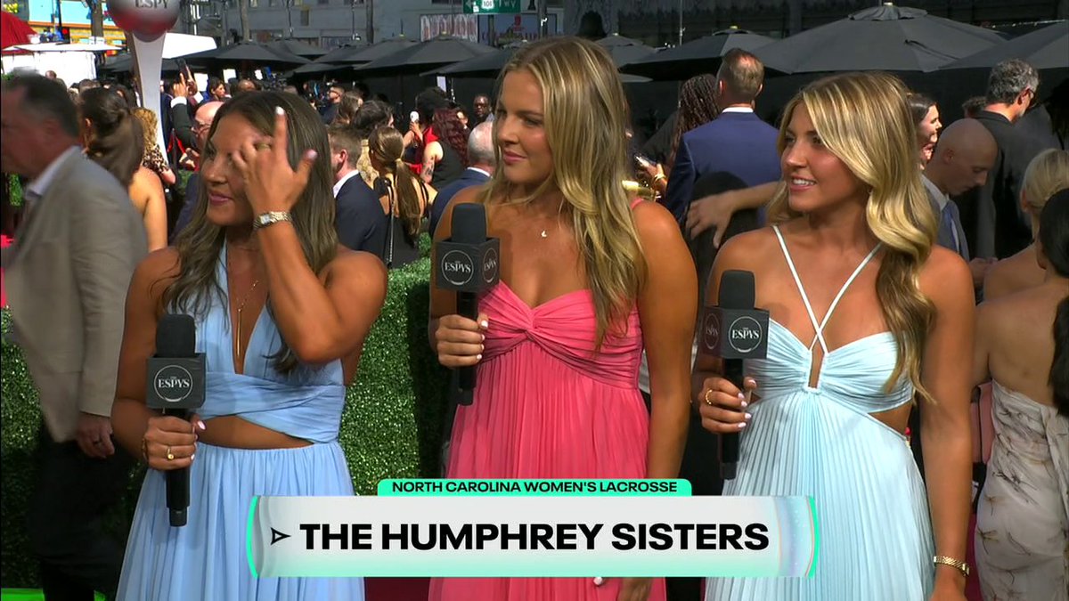 Fresh off a National Championship in May 🏆 The Humphrey sisters stopped by the red carpet 🤩 📺 The 2025 ESPYS at 8 ET on ABC/ESPN+ 🍿