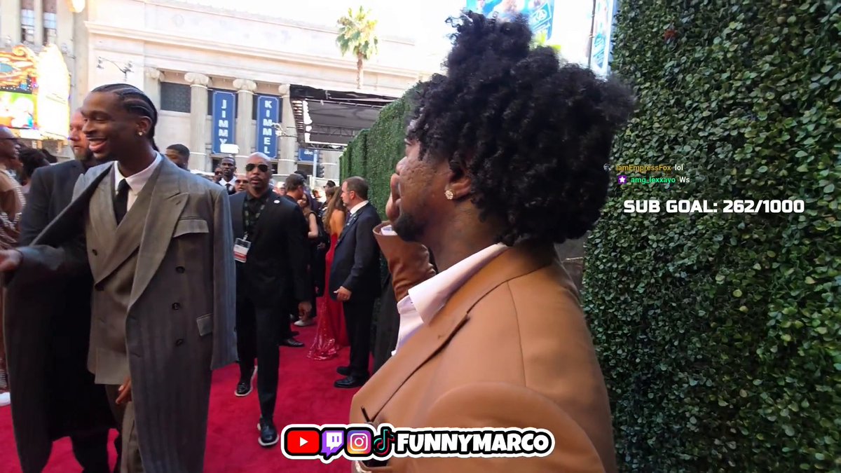 SGA walked right by Funny Marco on the ESPYS red carpet stream 😭