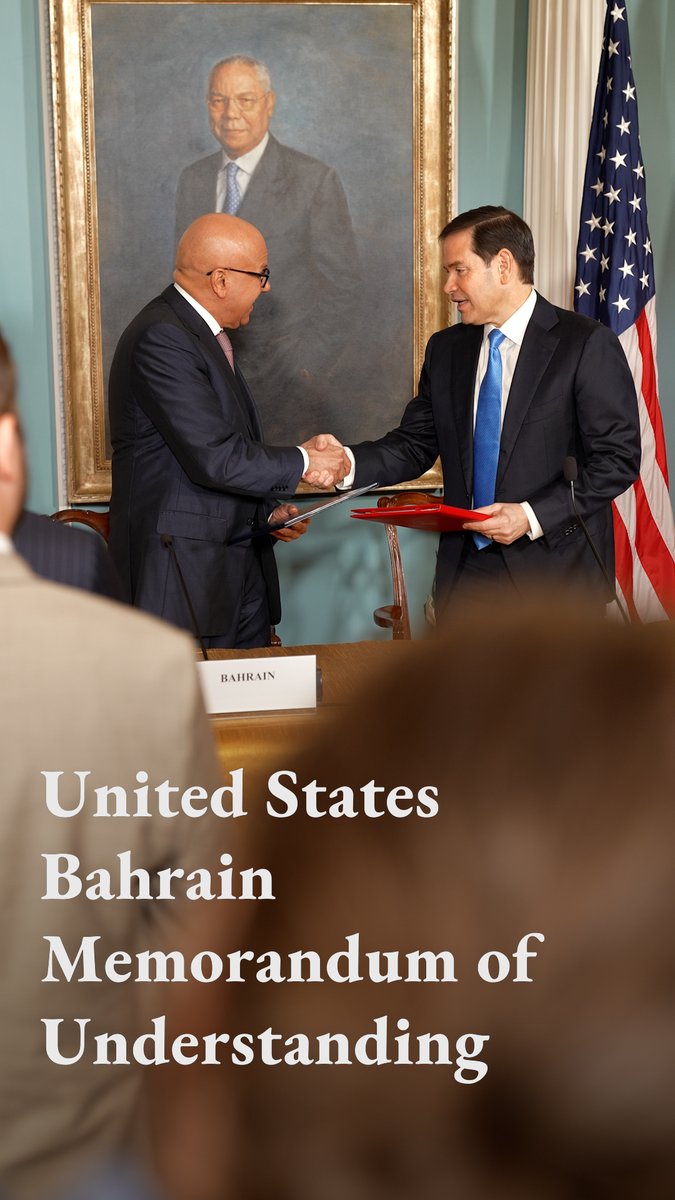 🇺🇲🤝🇧🇭 This signing serves as the first step towards deeper civil nuclear cooperation–an example that the U.S. is prepared to be a partner with any nation that wants to pursue a civil nuclear program not geared towards weaponization or threatening the security of their neighbors.