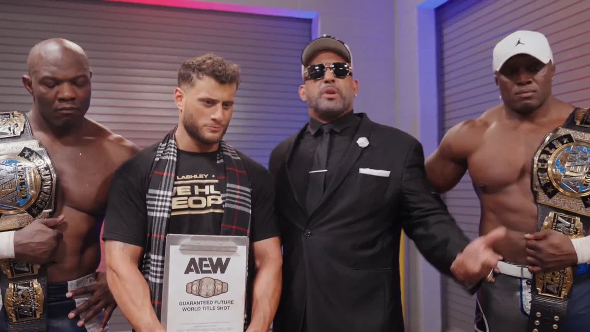 Bobby Lashley's demeanor immediately changed after MJF called himself "The Best In The World". There's zero chance Bobby Lashley thinks MJF is better than him.