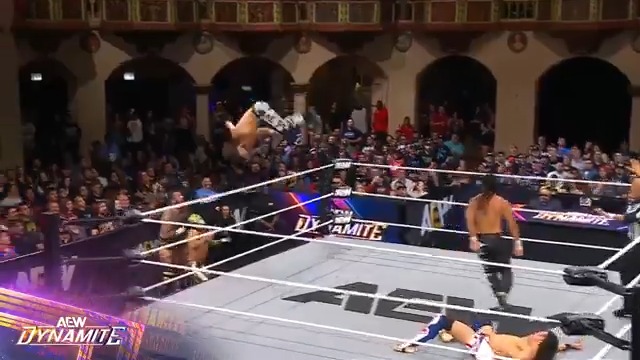 The @YoungBucks are taking out everybody! Watch #AEWDynamite LIVE on TBS &amp; HBO Max