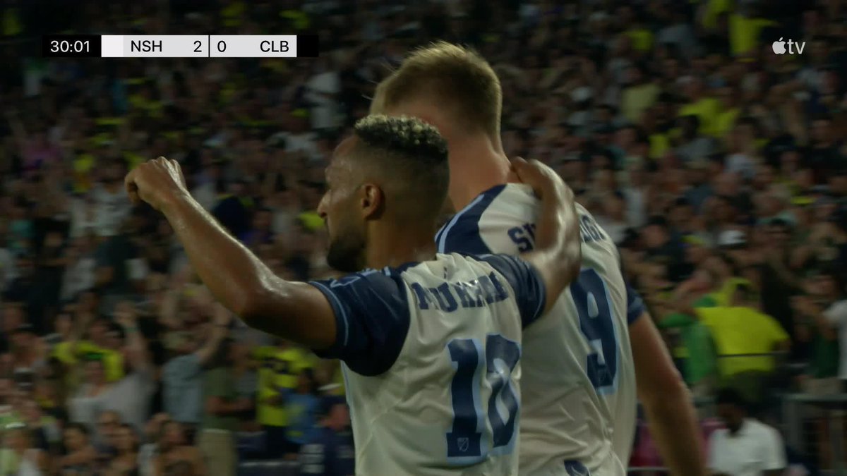 What a beauty. ✨ Nashville SC's three MLS all-stars link up to extend the lead.