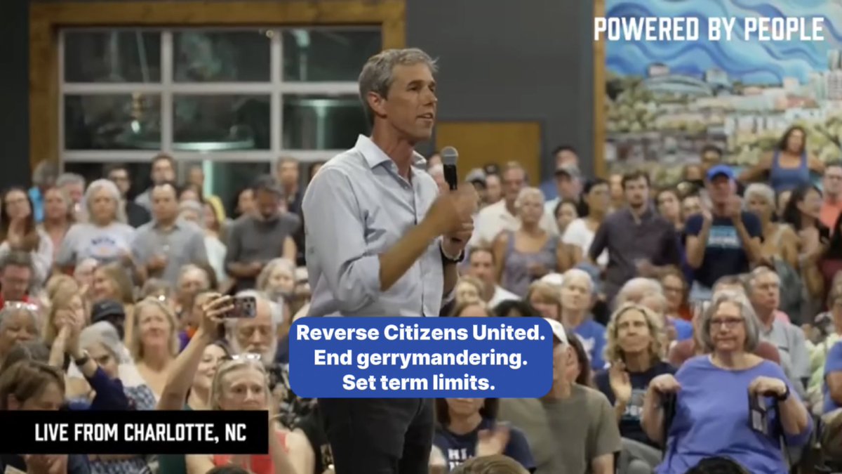 Get big money out of politics, reverse Citizens United, end gerrymandering, and set term limits. That's how we begin to return power to the people.