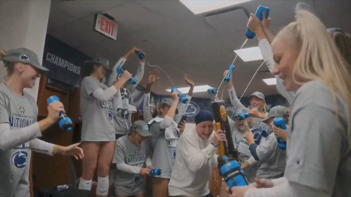“Everyone’s got their own battle, and so I think if you can press forward and continue your journey, every day is not going to be great, but you can achieve great things.” Katie Schumacher-Cawley: an inspiration to us all. 🫶 #NCAAWVB x 🎥 ABC / Penn State Women’s Volleyball