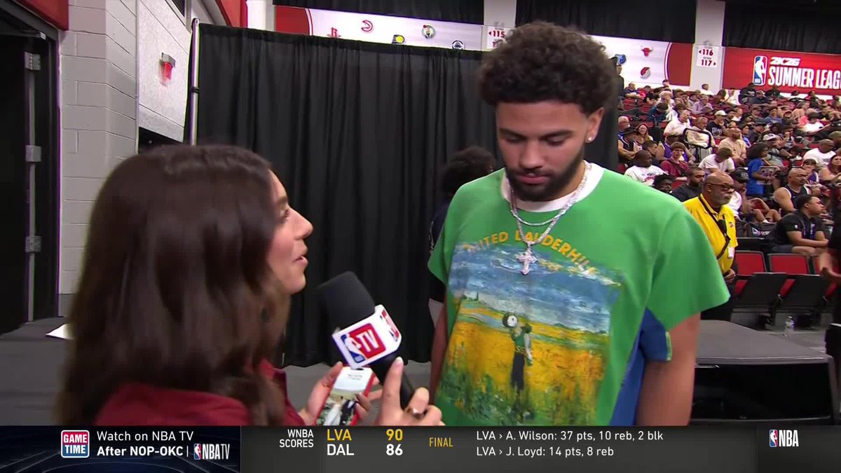 From rookie season lessons to celebrating an NBA Championship, Lauren Jbara chatted with Ajay Mitchell ahead of his second season on the OKC THUNDER 🤝