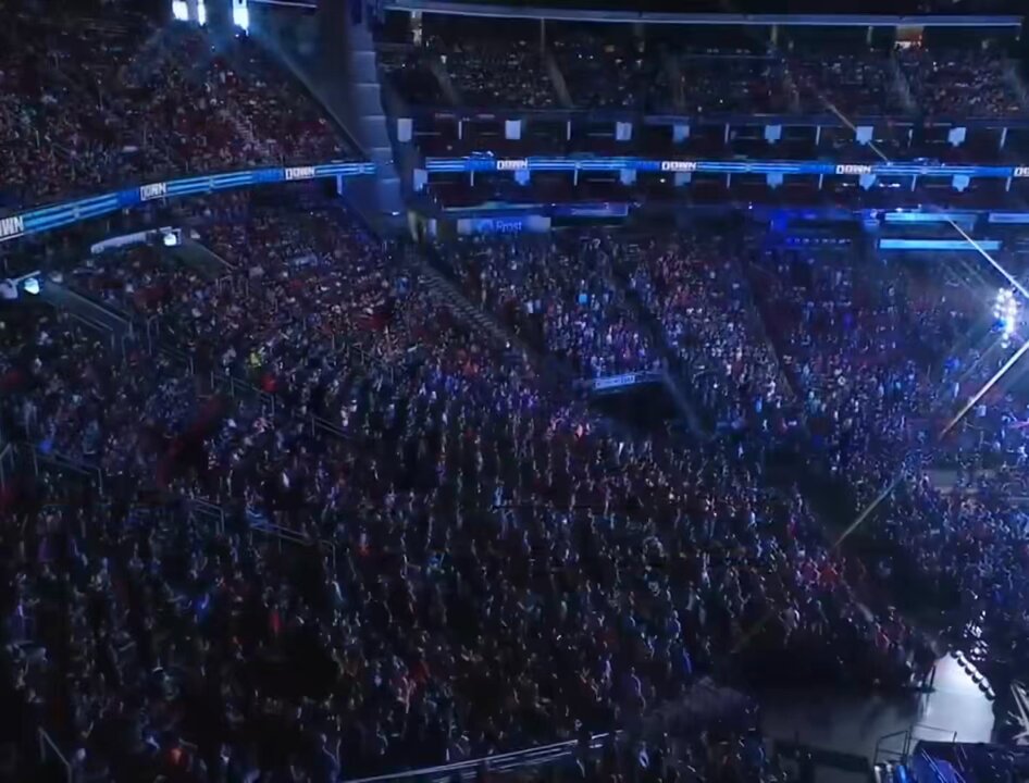 The Tribal Chief Roman Reigns make his first entrance in front of fans since the pandemic 4 years ago today. (2021)