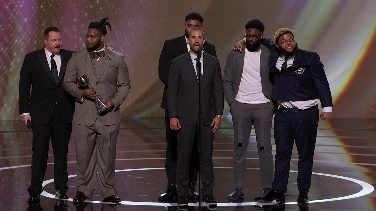 "Go birds, baby!" The Philadelphia Eagles accept the ESPY Award for Best Team 🦅