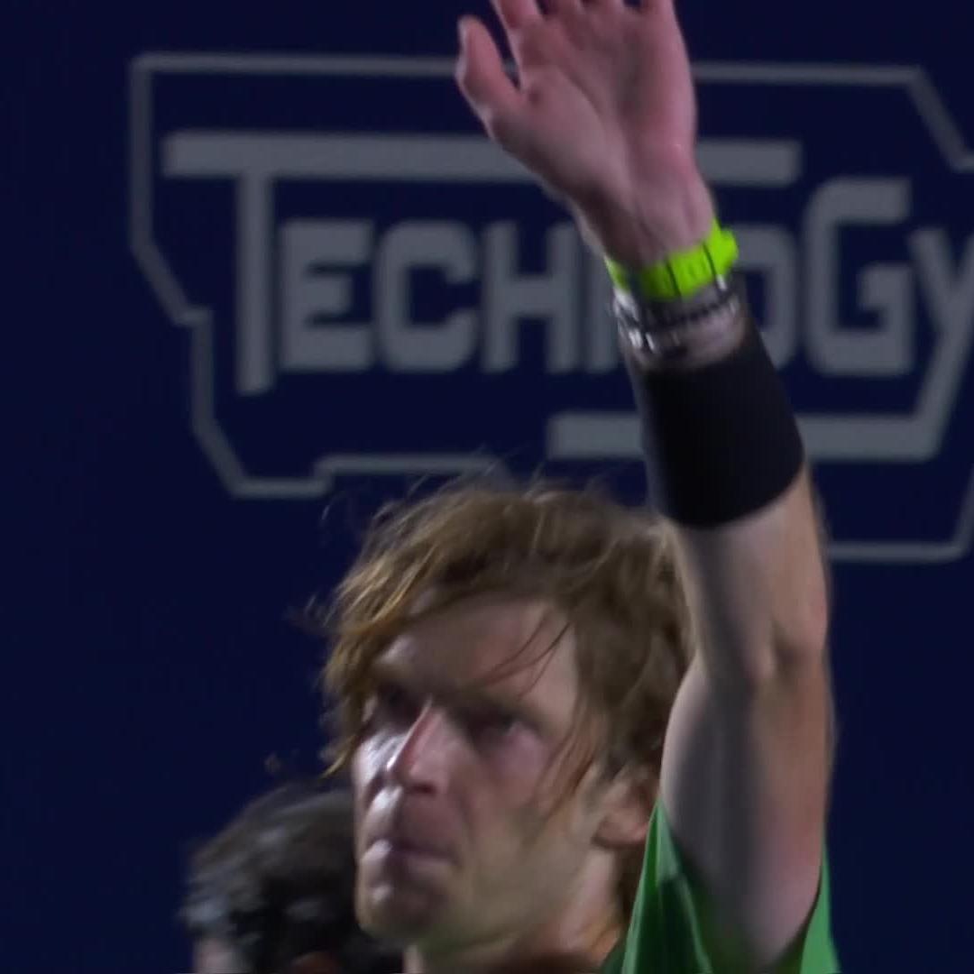 Rublev rolls ๐ช Andrey Rublev defeats Hernandez 6-3 6-2 to reach his 80th career quarter-final! #LosCabosTennisOpen