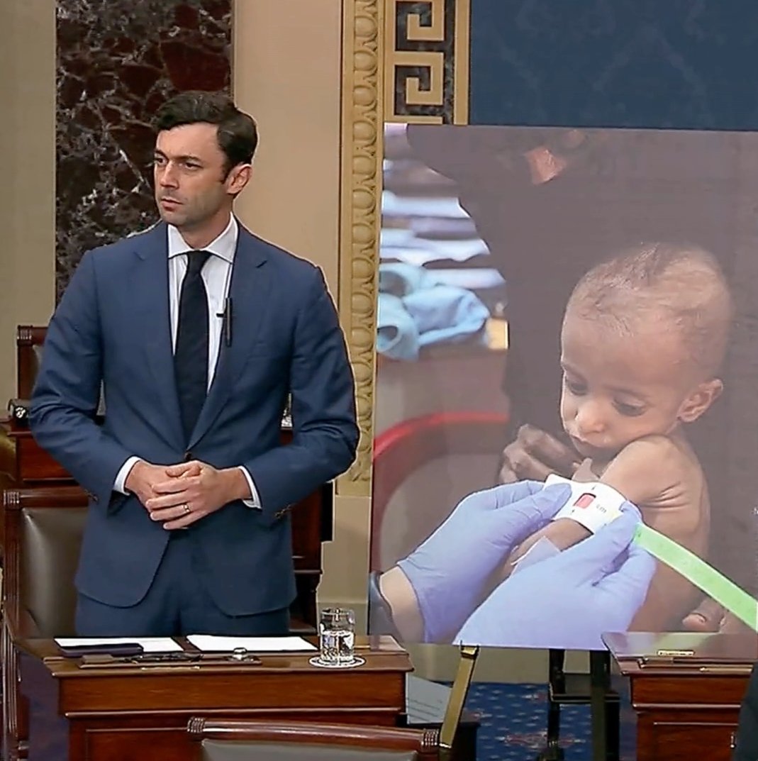 WATCH: Senate Republicans just blocked Sen. Ossoff’s amendment to prevent the cutoff of food aid to starving children in war zones.