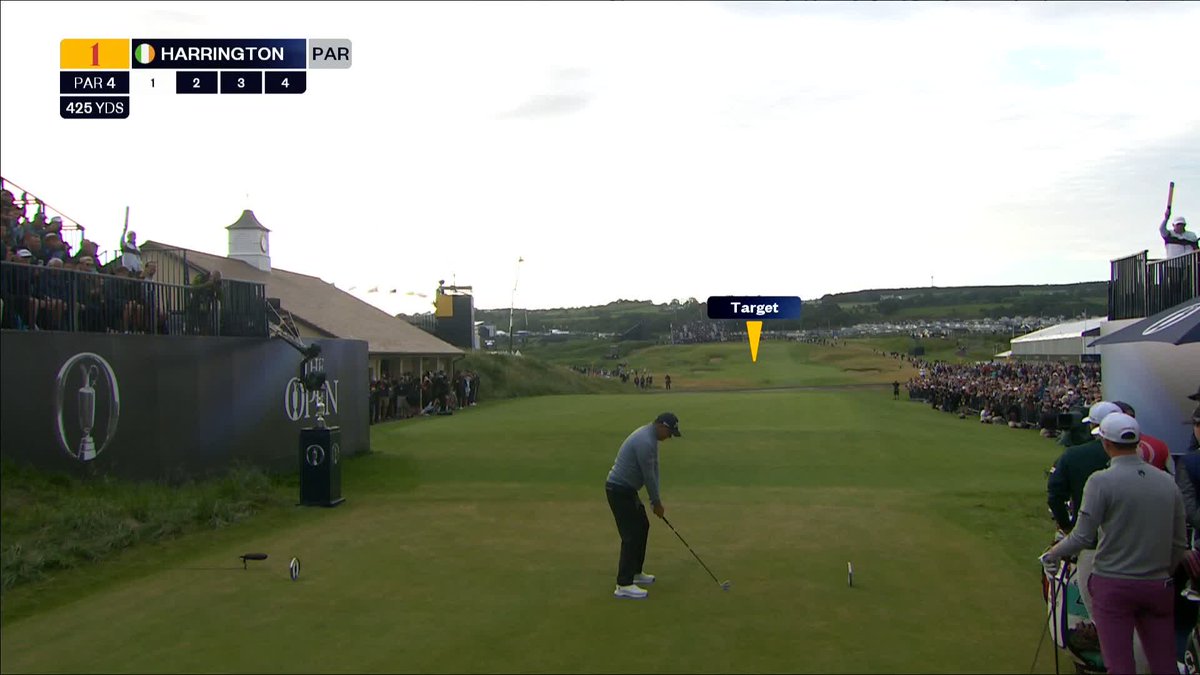 First tee shot of The 153rd Open 🏌️