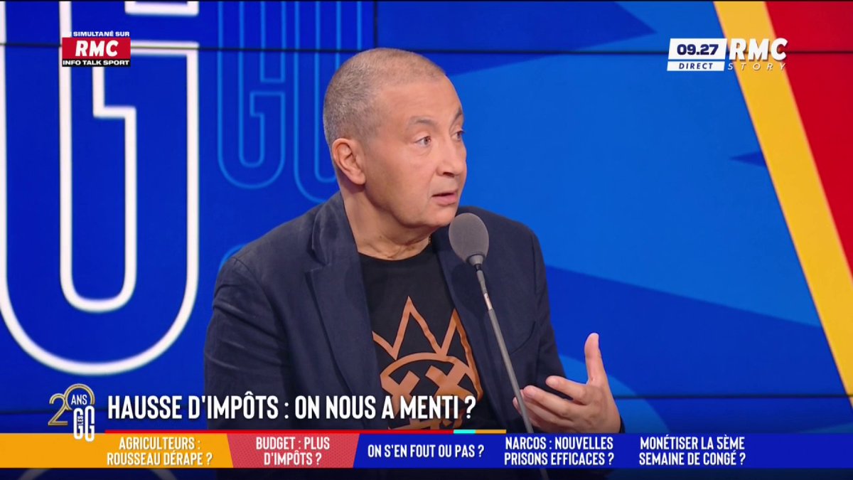 🗣️💬 Mourad Boudjellal sur François Bayrou : "Il nous a fait une démonstration de la nullité de nos dirigeants. Plutôt qu'augmenter les impôts et faire cette cure d'austérité stupide, il faut miser sur la croissance, donner du pouvoir d'achat aux Français." #GGRMC