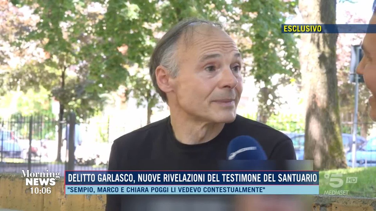Nuove rivelazioni del testimone del Santuario della Bozzola a #Garlasco Ora in diretta a #MorningNews su #Canale5 e in streaming su Mediaset Infinity