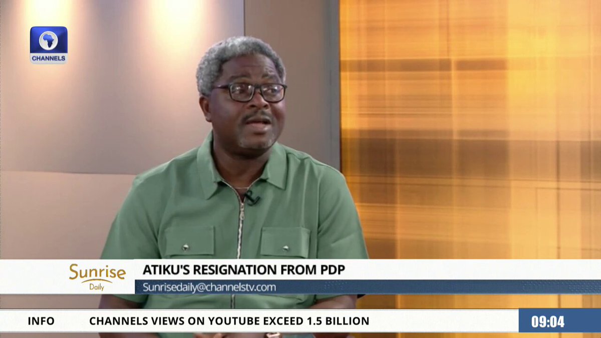 'Good riddance to bad rubbish,' the SSA public communications to the FCT Minister, Lere Olayinka, reacts to former Vice President Atiku Abubakar's resignation from the PDP. #SunriseDaily #CTVTweets