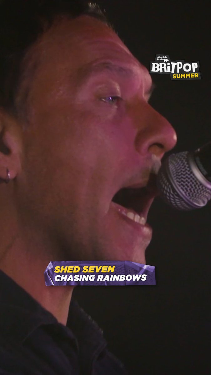 'Chasing Rainbows' = a pure britpop anthem Listen to tracks from Shed Seven tonight from 7pm on Live Music Thursday!