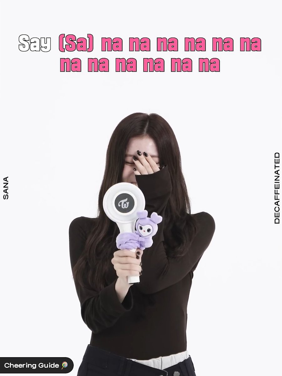 SANA GETTING SO EMBARRASSED BY THE (SA) NA NA NA NA NA NA FANCHANT FOR DECAFFEINATED, SHE'S SO CUTE 😭😭