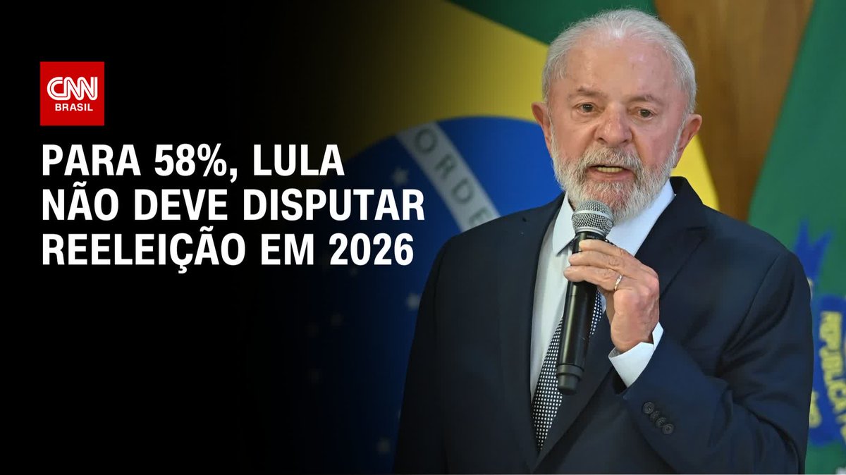Para 58%, Lula não deve disputar reeleição em 2026; assista #CNNNovoDia