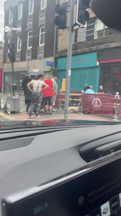Man spotted walking sheep in Paisley town centre
