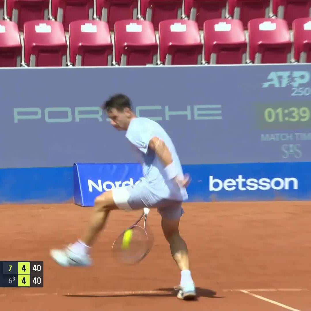 Ugo Carabelli turning on the style! 🤩 #NordeaOpen