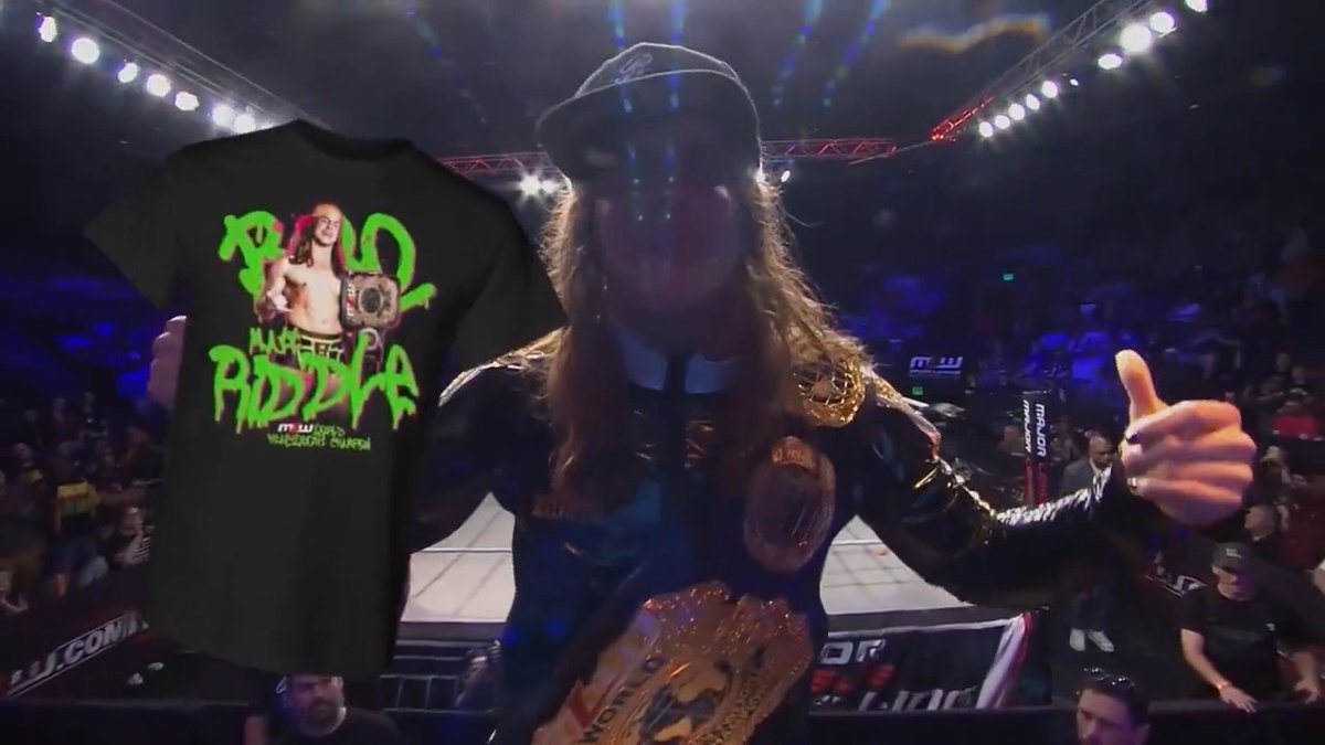MAJOR LEAGUE MERCH: Matthew Riddle, @AlexHammerstone, DONOVAN DIJAK, Tom, KENTA aka Lil’K... we've got MLW gear for all your favorites! 🤙