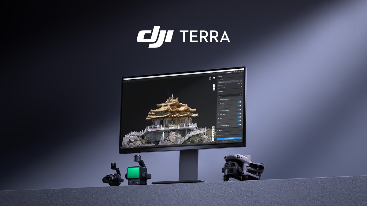 最新バージョンのDJI Terraをご紹介します!3Dガウススプラッティングを含む次世代の再構築技術を備えたDJI Terraは、世界のデジタル資産化を進めます。 お問い合わせ 👉