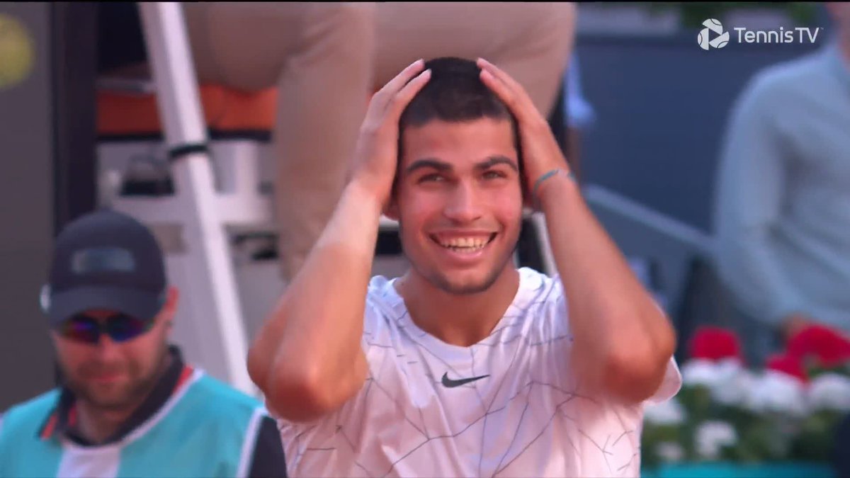 Am I crazy to think that the level Carlos Alcaraz, aged 18, displayed at Madrid in 2022 is still his most consistent high level tennis so far?! Alcaraz defeated Djokovic and Nadal back to back and demolished everyone else who crossed his path