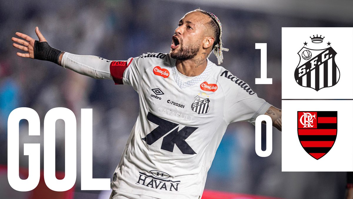 O gol da vitória santista diante do Flamengo! ⚽️ Neymar Jr