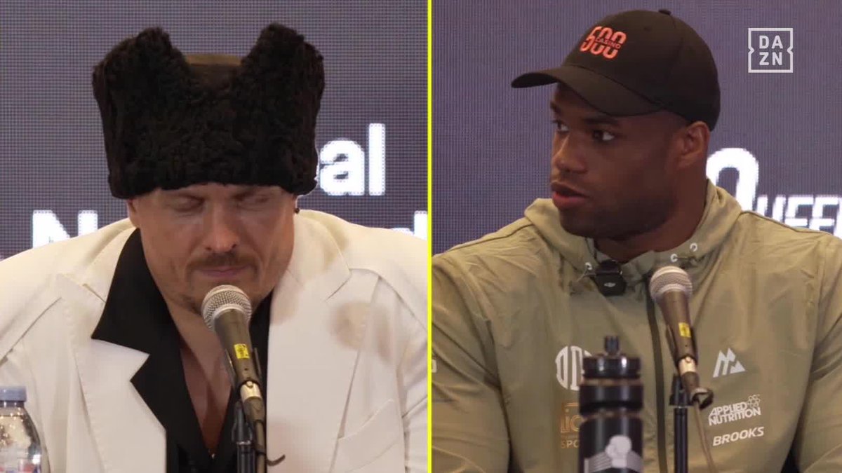 Usyk just continuing to say "don't push the horses" at Dubois's team 🤣 🎬 DAZN Boxing Usyk vs Dubois 2 for the Undisputed Heavyweight Title | This Saturday, Live exclusively on @daznboxing | Click the link in bio to buy now 📺 #UsykDubois2