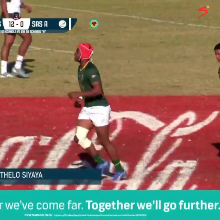 Stop that Zekhethelo Siyaya 😮‍💨 The SA Schools fullback with one of the most memorable solo tries we've seen all week ⚡️ They tried and tried again but there was no stopping him 💪 #SSRugby | #SASchools