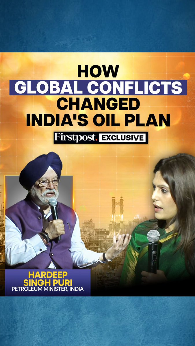India's Union Minister of Petroleum & Natural Gas, Hardeep Singh Puri, speaks with Palki Sharma about India's mega oil plan. The Union Minister speaks on how global conflicts, including the Russia-Ukraine war and Iran-Israel tensions in West Asia, have changed India's oil strategy.