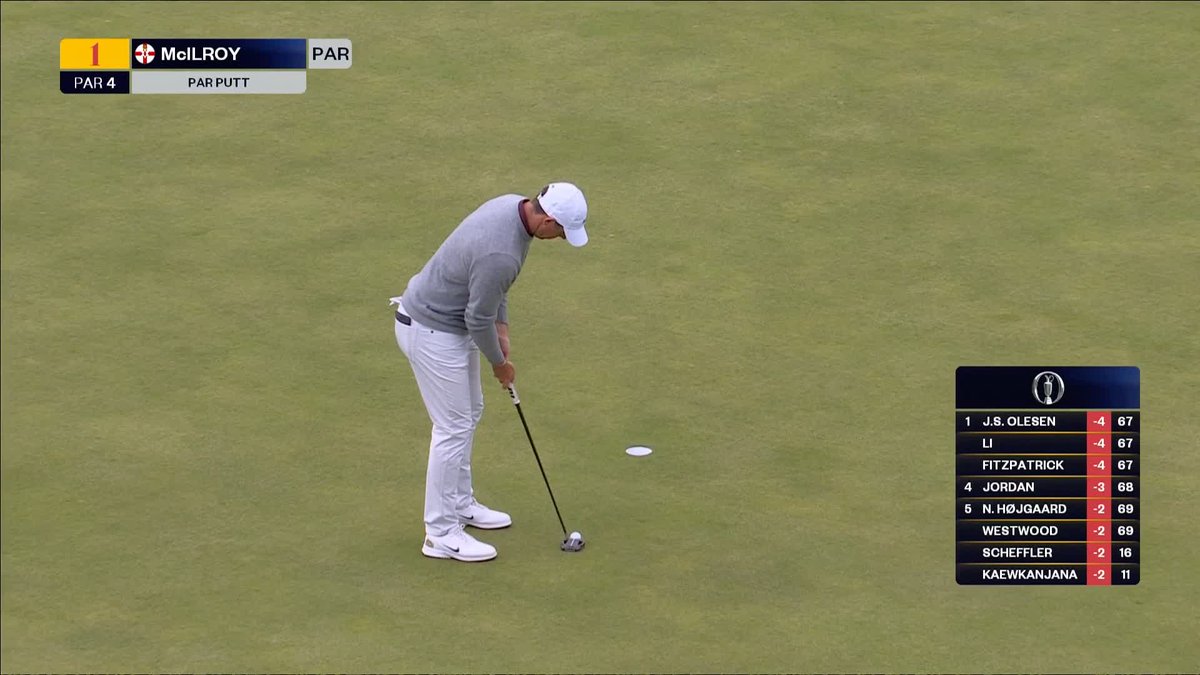 A bogey to start for Rory McIlroy 😬