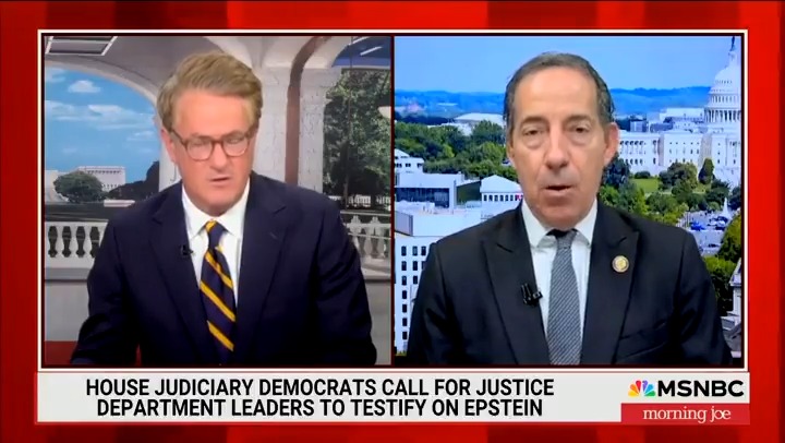 Credit where credit is due, Joe Scarborough asks a simple question of a Democrat congressman, if Epstein matters so much to Democrats now, why didn’t they do anything for the past four years with the case while they were in power?