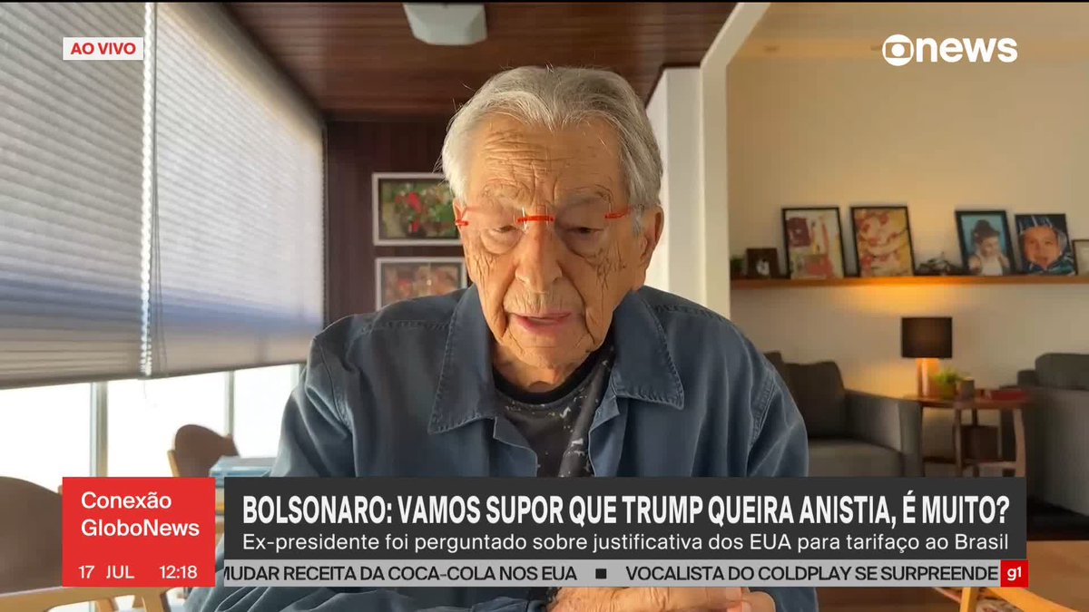 "Bolsonaro está perdendo o contato com a realidade", diz Gabeira, ao comentar declarações do ex-presidente sobre tarifaço e anistia. ➡ Assista à #GloboNews: #ConexãoGloboNews