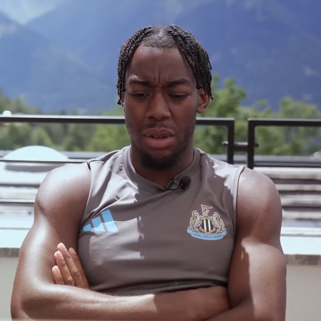 "I'm always going to strive for the best" Anthony Elanga spoke to the media at Newcastle's training camp following his move from Nottingham Forest