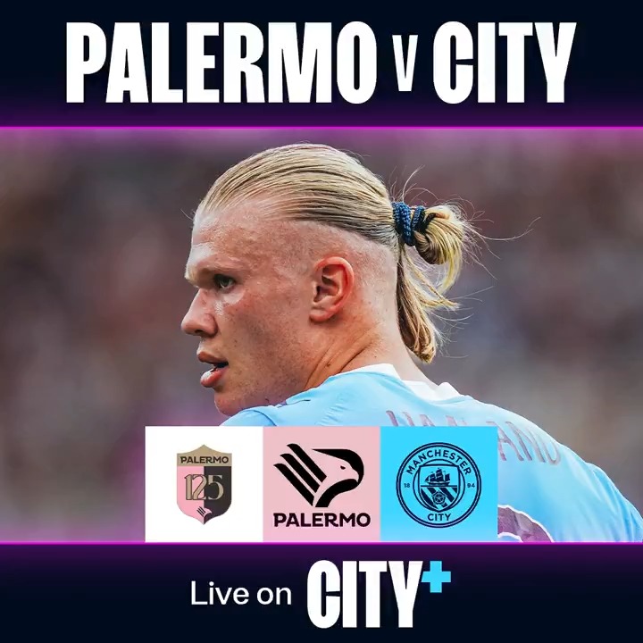 Our pre-season friendly against Palermo F.C. will be available to watch live on CITY+ ▶️ 🆚 Palermo (A) 📆 9th August ⏰ 20:00 (UK) 📺 CITY+ Find out more ⤵️