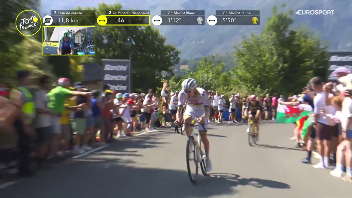 Sacando toda la rabia. Sacudiéndose del Visma. Dejando atrás a Vingegaard. EL ATAQUE DE POGACAR EN HAUTACAM 💣 #TDF2025