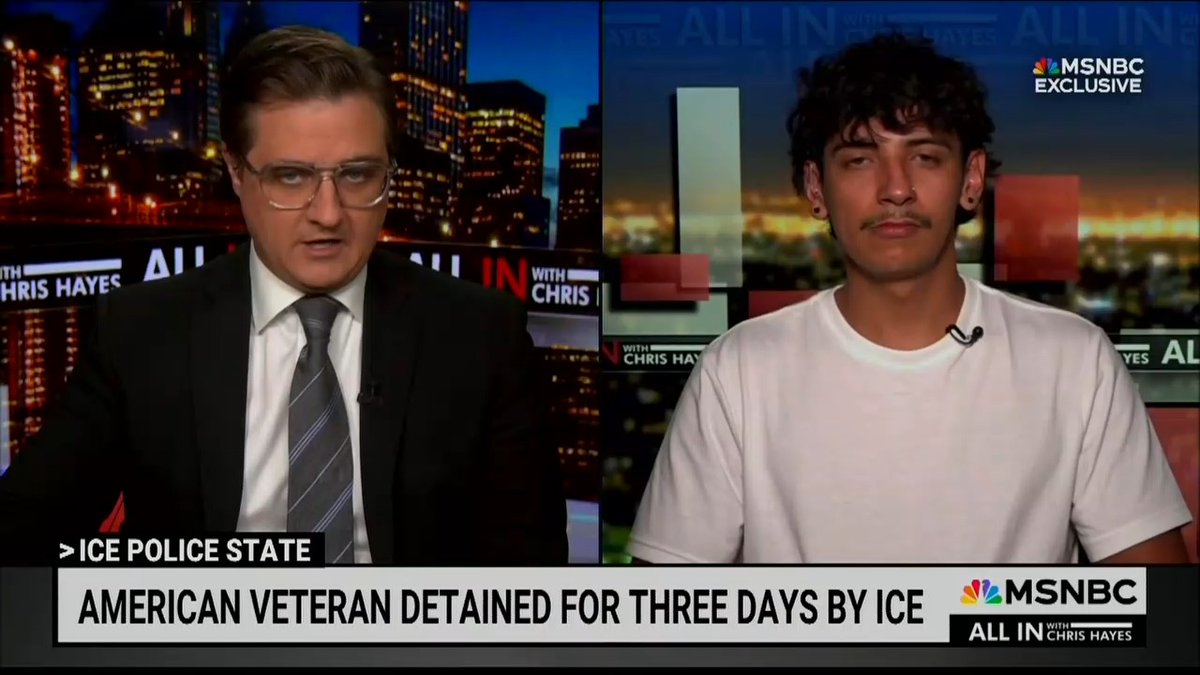 US Citizen detained by ICE: Clearly it didn't matter that I was a citizen, or a veteran, or that I identified who I was. They ignored everything I said, and they just they broke my window and they dragged me out. I let them know that I was a veteran and I wasn't doing anything wrong, that I'm just trying to get to work