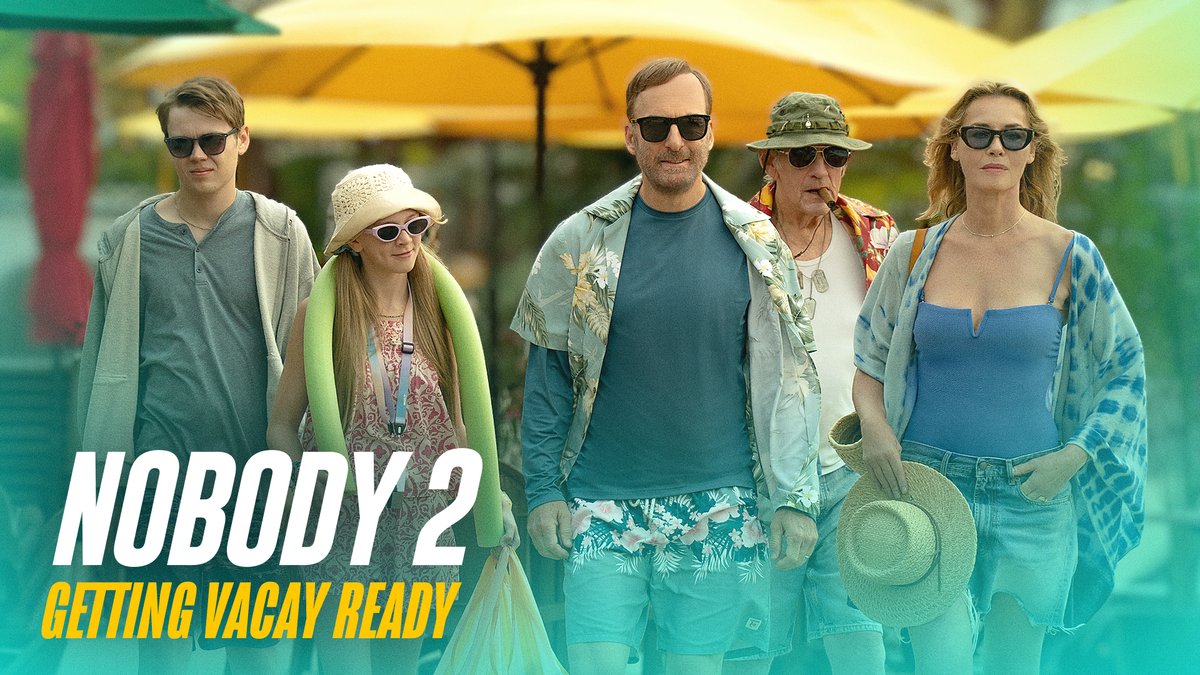 Here to make you laugh. Here to kick ass. Bob Odenkirk returns for #Nobody2, hitting theaters August 15.