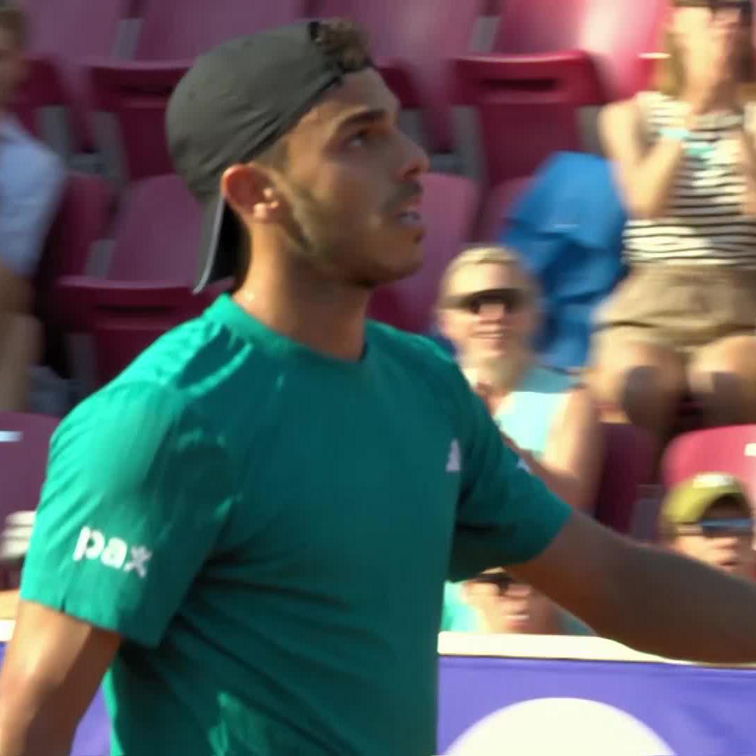 Sealed with an ACE! 🔥 Top seed Francisco Cerundolo defeats Navone 6-3 6-3 to advance into the last 8 in Bastad #NordeaOpen