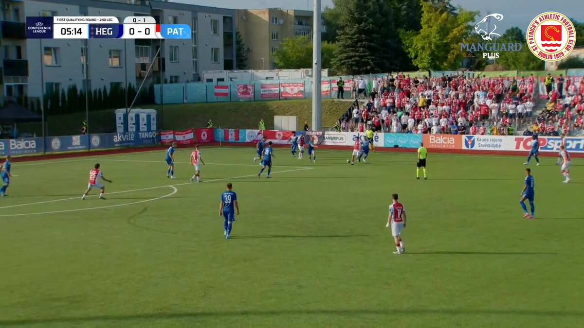 Mason Melia’s first ever European goal that has put St Pats two ahead in the tie!🔴⚪️