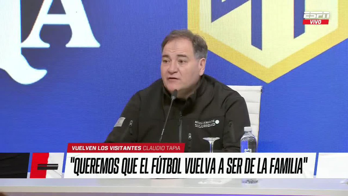 "LOS CLUBES TIENEN QUE QUERER Y PEDIR EL PÚBLICO VISITANTE" Javier Alonso, Ministro de Seguridad de PBA. 📺 No te pierdas #ESPNF90 en vivo por #DisneyPlus