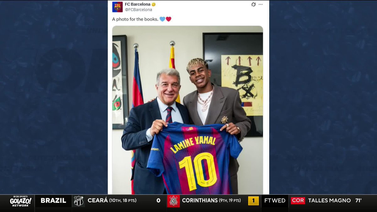 “I don’t think he’s uninterested in pressure… I think he welcomes it.” Nico Cantor, Marco Messina Aly Trost Martin 🏧 and Michael Lahoud discuss Lamine Yamal receiving Barcelona’s legendary number 10 🇪🇸✨