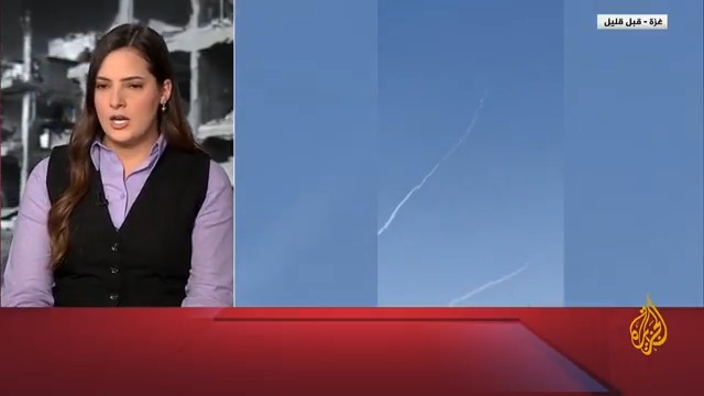 الجيش الإسرائيلي يعلن اعتراض صاروخين أطلقا من شمال #غزة باتجاه مناطق الغلاف.. التفاصيل مع مراسلة #الجزيرة فاطمة خمايسي #حرب_غزة #الأخبار
