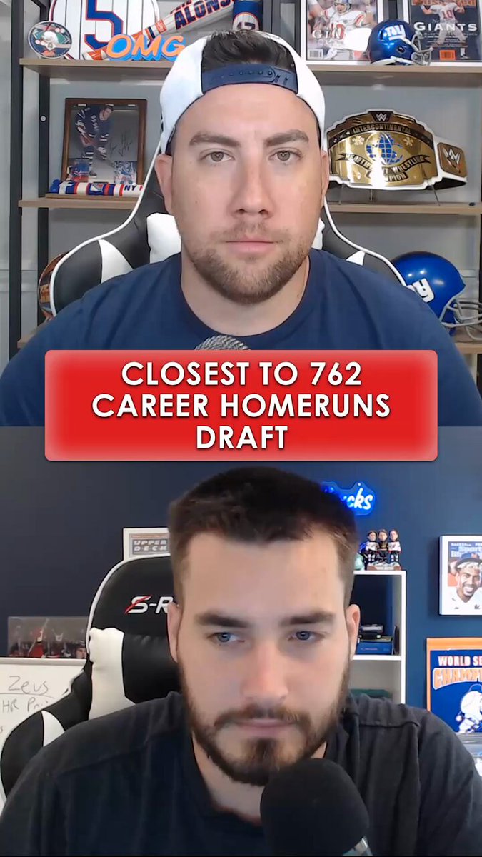 🚨 Nothing on tonight so may as well watch THIS Me &amp; Matty Chucks⚡️ had to draft players to get as close to 762 HRs without going over… Chaos ensued ⬇️